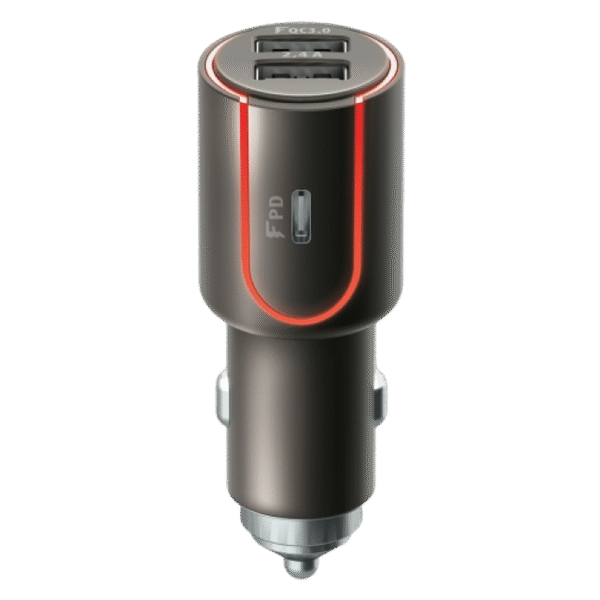 Incărcător auto Forever 3x Type-C, QC3.0+PD (36W), 36W, Gri