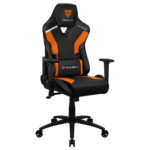 Scaun Gaming ThunderX3 TC3, PU Piele, Negru/Portocaliu - Image 5
