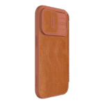 Husă tip carte Nillkin iPhone 15 Pro - Qin Pro, Maro - Image 6