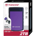 HDD portabil extern Transcend StoreJet 25H3P, 2 TB, Purple (TS2TSJ25H3P) - imagine 10