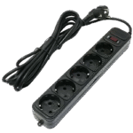 Prelungitor electric Ultra Power UP3-B-10PPB, 5 Prize, 3m, Negru