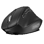 Wireless Mouse SVEN RX-470W, 1200-2400 dpi, 11 buttons, Ergonomic, 45° tilt, OLED display, Programma