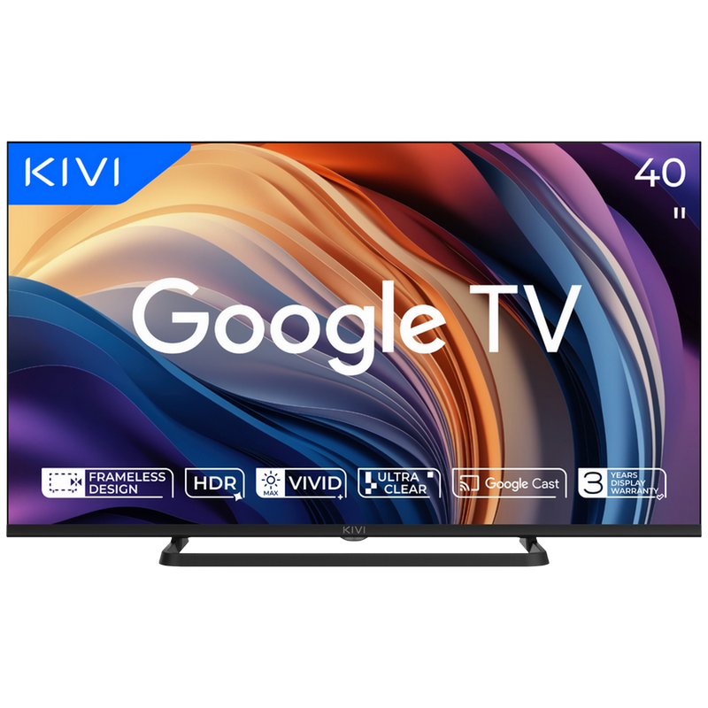 74d9cfd1-3707-4fd1-a965-02dbdd3fd8c0 40" LED SMART TV KIVI 40F710QB, 1920x1080 FHD, Google TV, Negru - Image 1