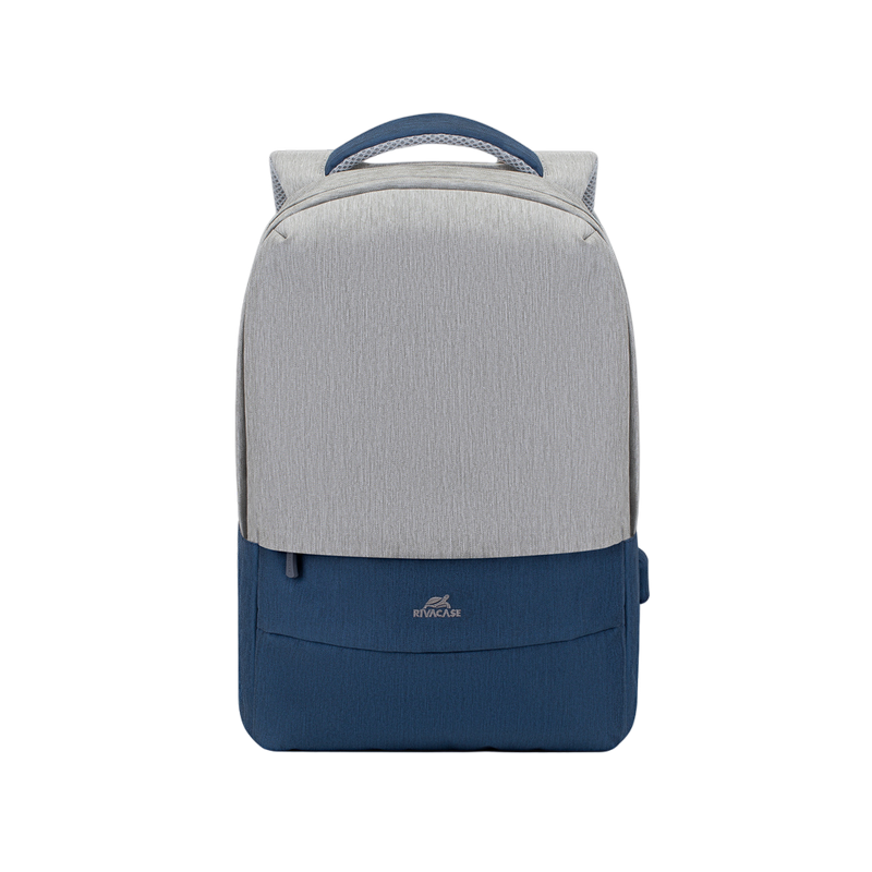 782dccc9-88cf-4941-9ac4-70cef0182081 Rucsac pentru Laptop RivaCase Prater, 15.6", Poliester, Gri/Albastru - Image 1