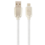 Cablu încărcare și sincronizare Cablexpert CC-USB2R-AMmBM-2M-W, USB Type-A/micro-USB, 2m, Alb