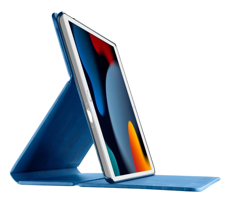 79678003-e632-403d-bc0e-396381823f54 Husă pentru tabletă Cellularline Folio - iPad 10.2", Piele artificială, Albastru - Image 1