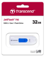 Memorie USB Transcend JetFlash 790, 32GB, Alb - imagine 5