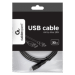 Cable de date Cablexpert CCP-USB2-AM5P-1, USB Type-A (F)/Mini-USB, 0,3m, Negru - imagine 2