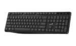 Wireless Keyboard Genius KB-7200, Fn Keys, Chocolate keys, Battery indicator, 2xAAA, Black, USB - Image 2