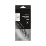 Cablu audio Cablexpert CCA-423-2M, 3.5mm 3-pin (F) - 3.5mm 3-pin (M), 2m, Negru - Image 2