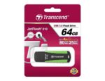 Memorie USB Transcend JetFlash 810, 64GB, Negru/Verde - imagine 2