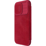 Husă tip carte Nillkin iPhone 15 Pro - Qin Pro, Roșu - Image 2