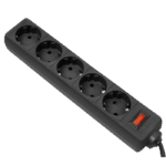 Prelungitor electric Ultra Power UP3-B-6PPB, 5 Prize, 1,8m, Negru