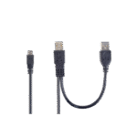Cablu de încărcare și date Cablexpert CCP-USB22-AM5P-3, 2 х USB 2.0/Mini-USB, 0,9 m, Negru
