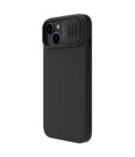 Husă Nillkin iPhone 14 CamShield Silky Magnetic Silicone, Negru - imagine 2