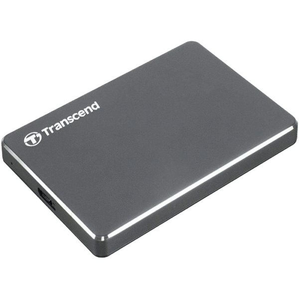 2.0TB (USB3.1) 2.5" Transcend "StoreJet 25C3", Iron Gray, Ultra-Slim, Aluminum Casing