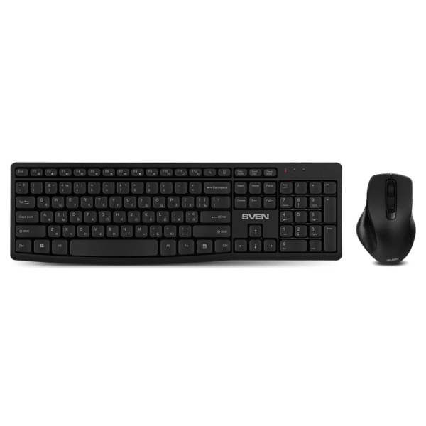 Set Tastatură + Mouse SVEN C3500W, Fără fir, Negru