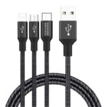 Cablu încărcare și sincronizare Nillkin Swift, Micro-USB/Type-C/Lightning, USB Type-A/Micro USB, Type-C, Lighting, 1,5m, Negru - Image 2
