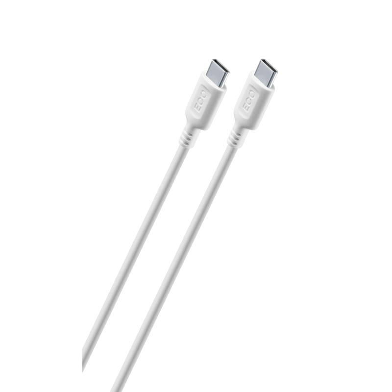 853839cf-15ad-485d-88de-bc9b79eab025 Cablu încărcare și sincronizare Cellularline Become Eco Cable Type-C to Type-C, USB Type-C/USB Type-C, 1m, Alb - Image 1