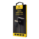 Adaptor Cablexpert A-VGA-HDMI-02, VGA D-Sub (M) - HDMI (F) + VGA, 0.15 m, Negru - Image 9