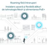 Punct de acces fără fir TP-LINK EAP650, 574 Mbps, 2402 Mbps, Alb - imagine 2