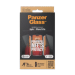 Sticlă de protecție PanzerGlass iPhone 15 Pro UWF Privacy wA, Transparent - Image 2