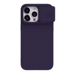 Husă Nillkin iPhone 15 Pro Max, CamShield Silky Silicone, Dark Purple