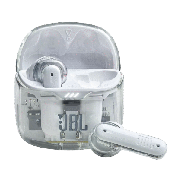 Căști JBL Tune Flex Ghost Edition, Alb