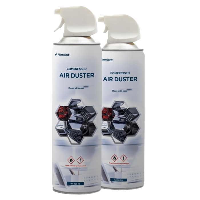 88f5bb1e-a1f5-414e-a84a-010752fe36e2 Spray de curățare cu aer comprimat Gembird CK-CAD-FL600-01, Universal - Image 1