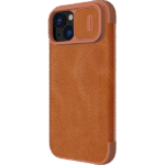 Husă tip carte Nillkin iPhone 15 - Qin Pro, Maro - Image 4