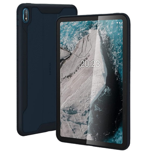 Tablet Case Book PU Leather for Nokia T20, Black