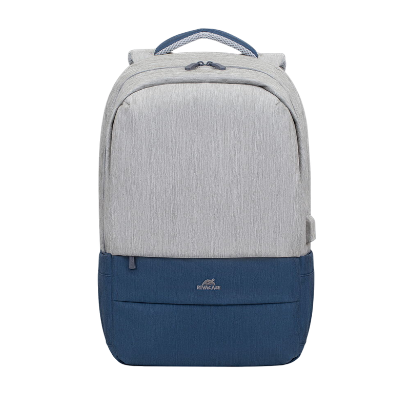 89fc3f4f-fb79-400b-9fca-95785c3f0e01 Rucsac pentru Laptop RivaCase Prater, 17.3", Poliester, Gri/Albastru - Image 1