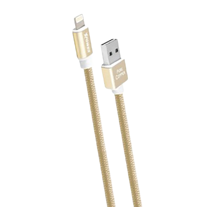 8a1b0f2c-177c-4e2a-94b0-1f59c1fd801c Cablu încărcare și sincronizare Xpower Lightning Cable, Metal, USB Type-A/micro-USB, 1m, Auriu - Image 1