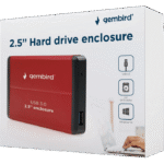 Carcasă externă Gembird EE2-U3S-2-R, Roșu (EE2-U3S-2-R) - Image 2