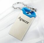 Memorie USB Apacer AH111, 32GB, Argintiu/Albastru - imagine 3
