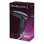 Uscător de păr compact Remington Compact D5000, 1800 W, Negru - Image 2