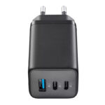 Încărcător Cellularline Wall Charger GAN, 3 Ports, 65W, Negru - Image 6