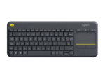 Tastatură Logitech K400 Plus, Fără fir, Negru
