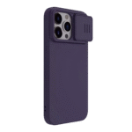 Husă Nillkin iPhone 15 Pro Max, CamShield Silky Silicone, Dark Purple - Image 3