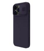 Husă Nillkin iPhone 14 Pro CamShield Silky Magnetic Silicone, Albastru - imagine 2