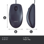Mouse Logitech B100, Negru - imagine 3