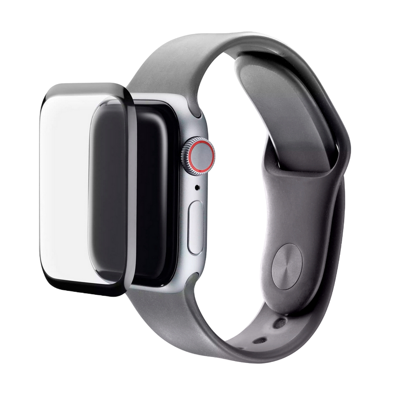 9769c1be-9a84-4f30-a64c-ae329e0ca8f3 Sticlă de protecție Cellularline Apple Watch 41mm, Negru - Image 1