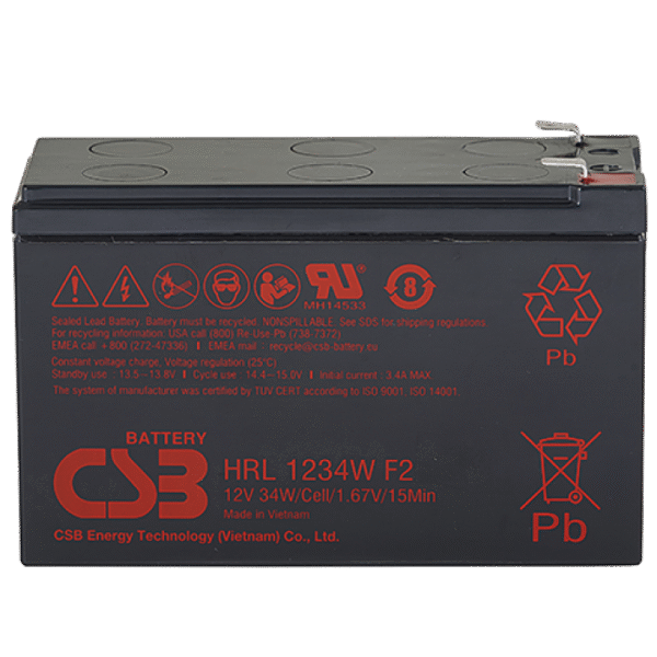 Baterie UPS 12V/   9AH CSB HRL 1234WF2 up to 8 Years