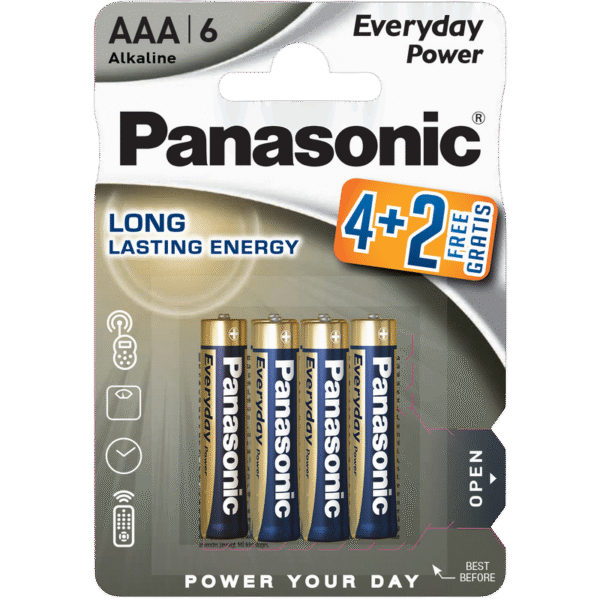 Baterii Panasonic LR03REE, AAA, 6buc.