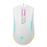 Gaming Mouse Havit MS1034, 800-4800dpi, 7 buttons, Programmable, RGB, 144g, 1.6m, USB, White