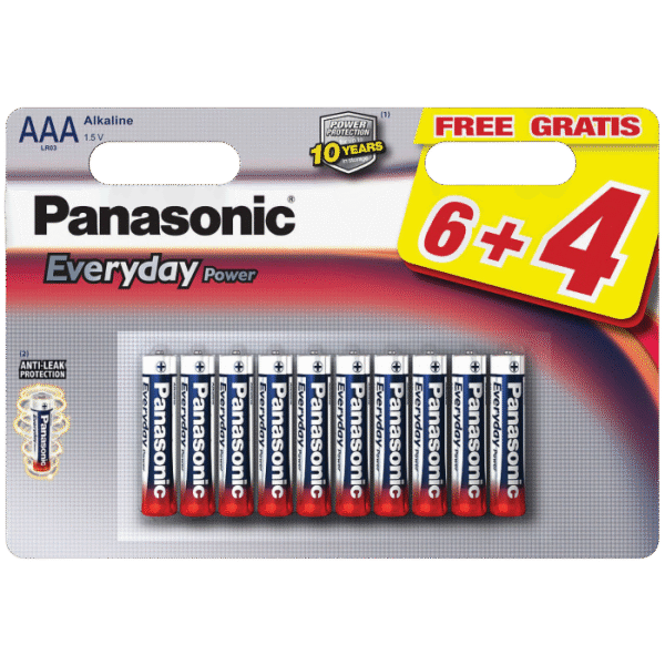 Baterii Panasonic LR03REE, AAA, 10buc.