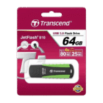Memorie USB Transcend JetFlash 810, 64GB, Negru/Verde - imagine 5