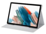 Husă pentru tabletă Samsung Tab A8 Book Cover, 10,5", Poliuretan, Argintiu - imagine 4
