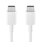 Cablu încărcare și sincronizare Samsung USB-C to USB-C Cable 3A, USB Type-C/USB Type-C, 1,8m, Alb