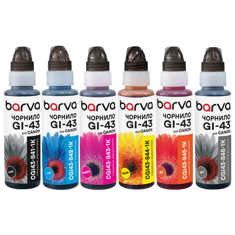 a1c7f7d0-2bfd-4e7c-8ba3-2bde51bf9a80 Recipient de cerneală Barva CGI43-1K-MP, 100ml, Pachet multiplu cu 6 culori - Image 1